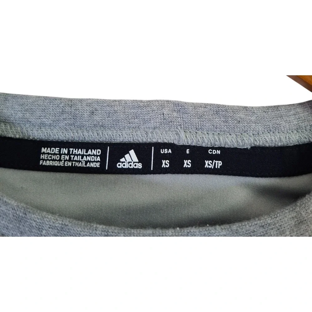 Adidas Miami Hurricanes Sweatshirt Men's XS Gray NCAA Football Crewneck Fleece